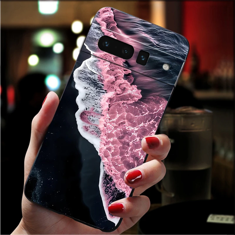 حافظة لهاتف جوجل بيكسل 10 9 برو XL 9A 8 7 6 Pro Pixel 8A 7A 6A Pixel 8 7 6 5 حافظة جمالية وردية #2