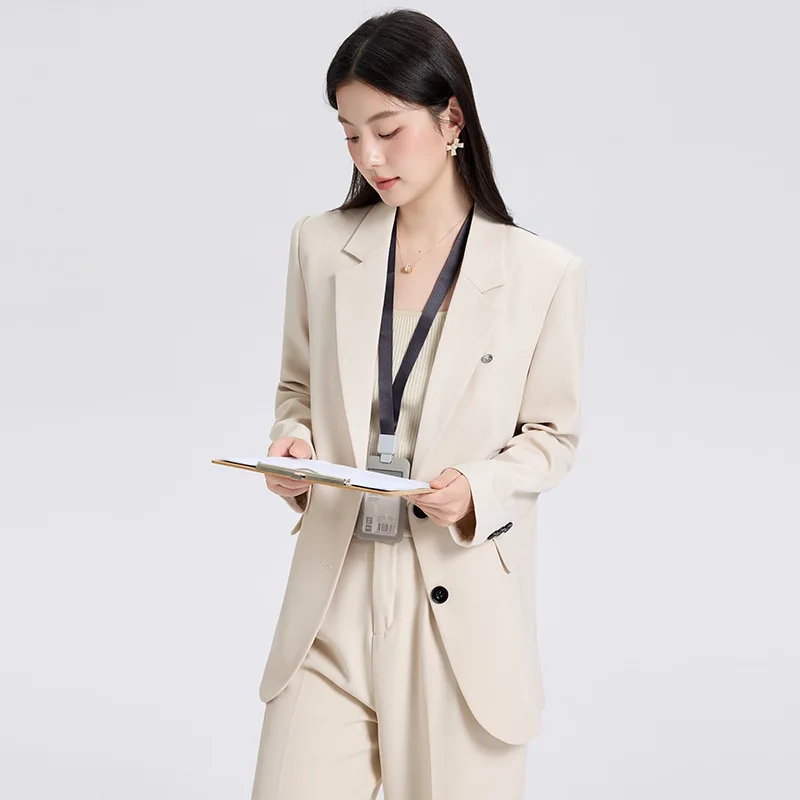 Women's Professional Suit2025Autumn Winter New High-end Feel Interview Formal Workwear Elegant Blazer for Women