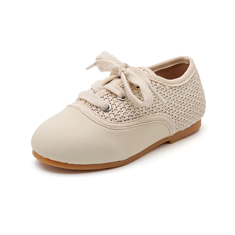 ALS Nieuwe Kinderschoenen Kinderen Weave Schoenen Baby Meisjes Modemerk Oxford Peuter Loafers Jongens Schoenen Baby Prinses Schoen Mary Jane