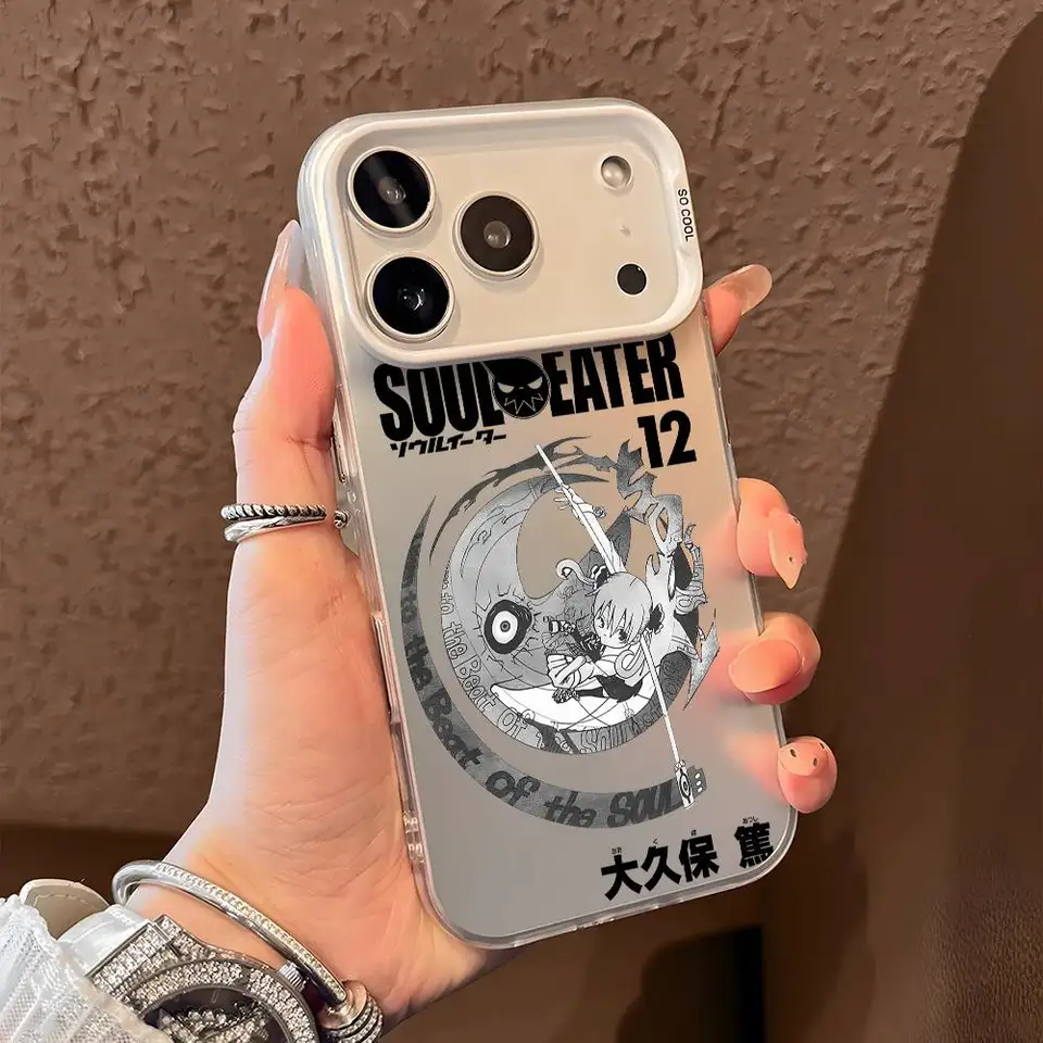 Cool Fishion S-Soul Eater Phone Case For IPhone 17 16 15 14 13 12 11 Pro  Max Air Multicolor Matte Laser Metallic Aurora Funda - AliExpress 202192403