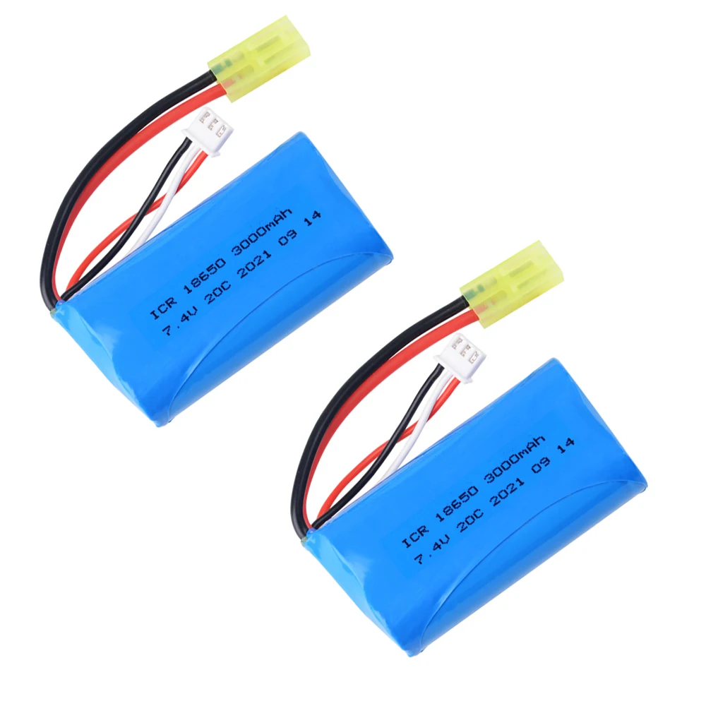 18650 7.4V Battery pack 20C 3000mAh For remote control batteries Toy model battery power Tools ship model Oda Palace plug