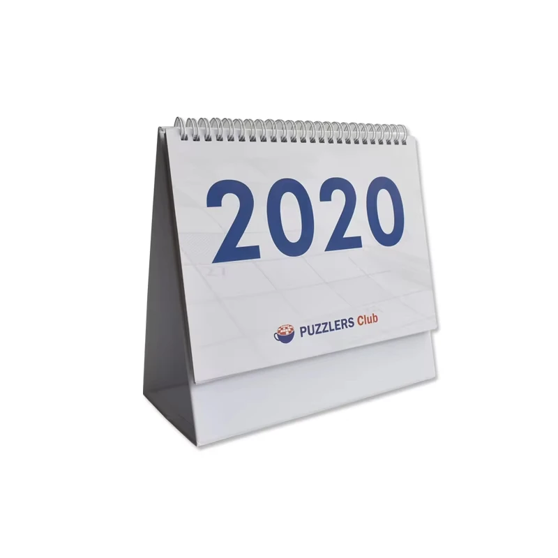 Calendario de mesa 2023 de páginas de papel especial de Año Nuevo de diseño profesional con logotipos personalizados