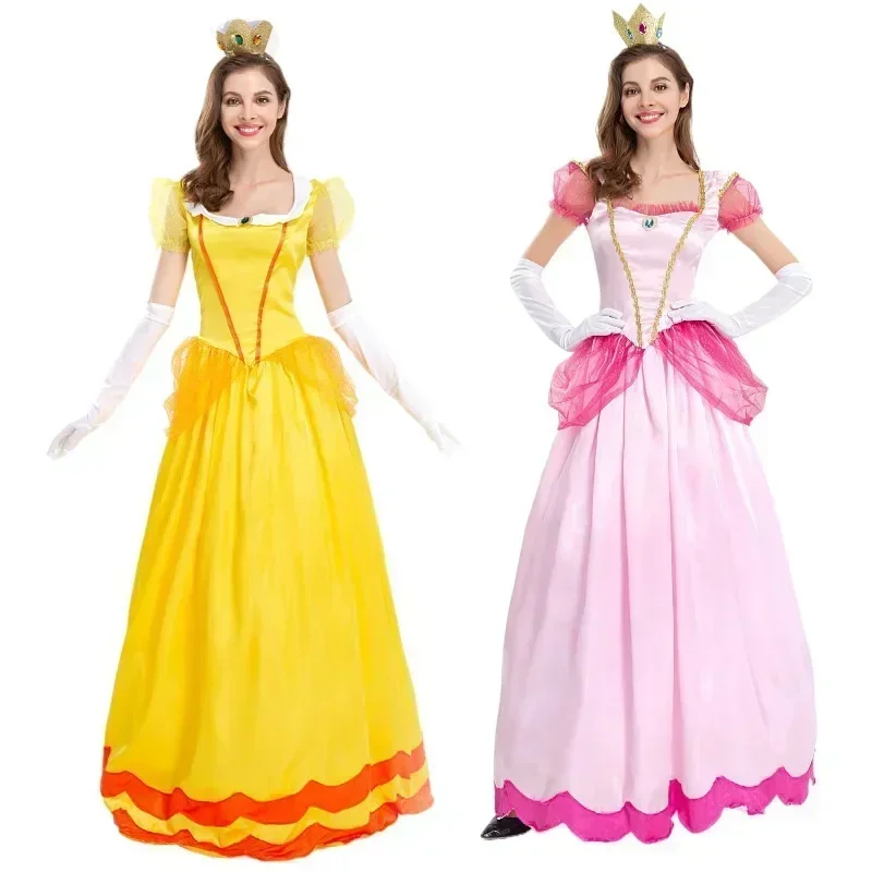 Princess Costume New Mary Pinkie Princess Dress Party Queen Dress Pink Peach Blossom