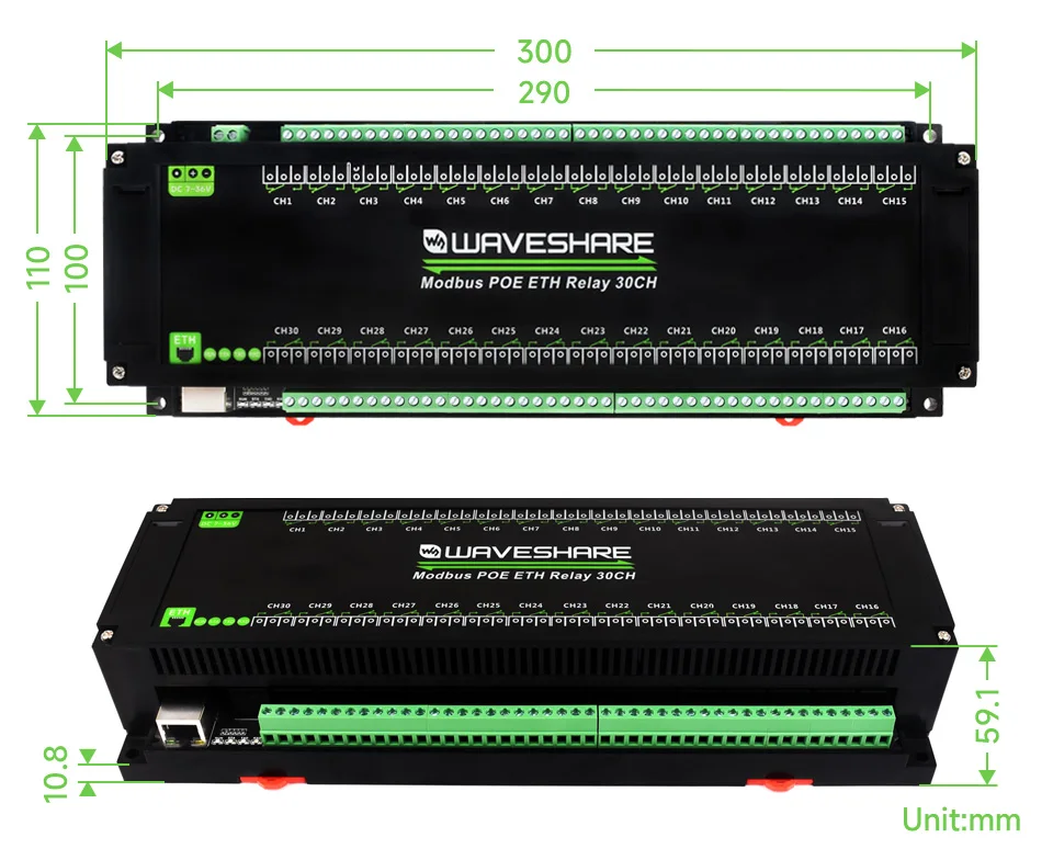 Imagem -06 - Módulo de Relé Ethernet Modbus Poe Eth 30ch30-ch Modbus Rtu Protocolo Modbus Tcp Comunicação Poe Port