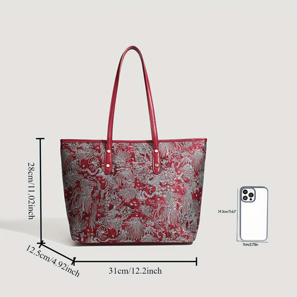 JIOMAY 2025 المرأة قسط حقيبة تسوق مطرزة جديد عصري العرقية نمط حقيبة يد سعة كبيرة حقيبة المدرب حقيبة كتف المرأة