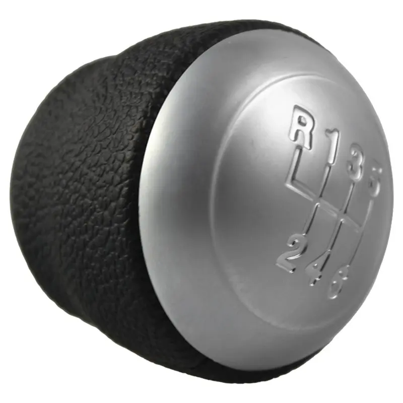 

A03Z-Gear Shift Knob Lever Shifter Handle Stick 6 Speed Car Mt Leather For For Santa Fe For Kia K5