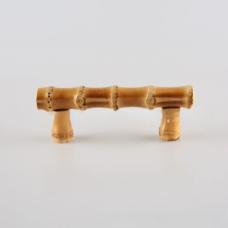 Wood Furniture Kitchen Cabinet Dresser Wardrobe Closet Handmade Thick Strong Unique Natural  Bamboo Root Door Handle Drawer Pull