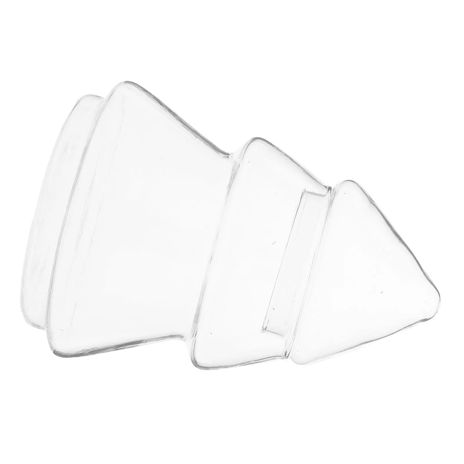 Glass Christmas Candy Jar Lid 220ml Tree Shaped Transparent Holiday Snack Container Xmas Cookie Storage Bowl Glass Festival Jar