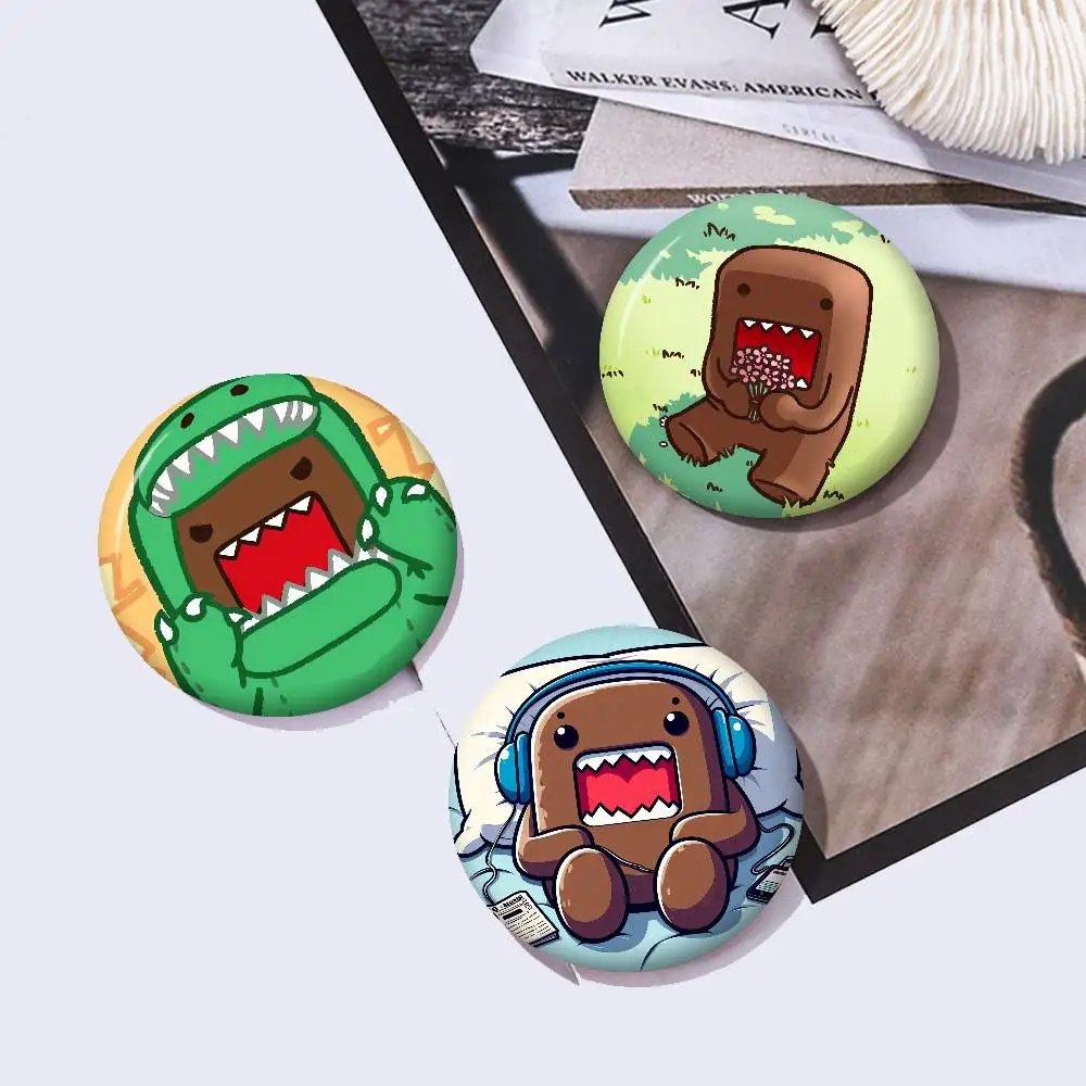 Anime Domo-Kun Handmade Brooch Cartoon Cosplay Badge On Backpack Jewelry Accessories Gifts