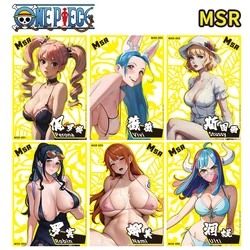 One Piece Msr-10Pcs Homemade Metal Card Anime Characters Yamato Boa-Hancock Perona Children's Toys Collection Card Birthday Gift