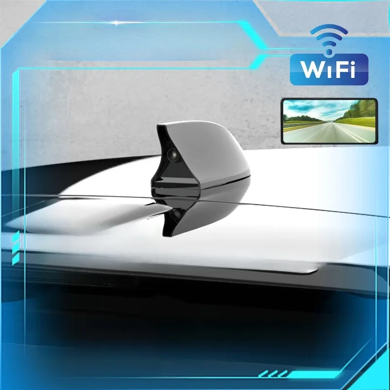 

For Car Truck Lane Change Safety Rainproof Wireless Shark Fin Rear View Camera with USB Charging Easy Car Upgrade Installation
