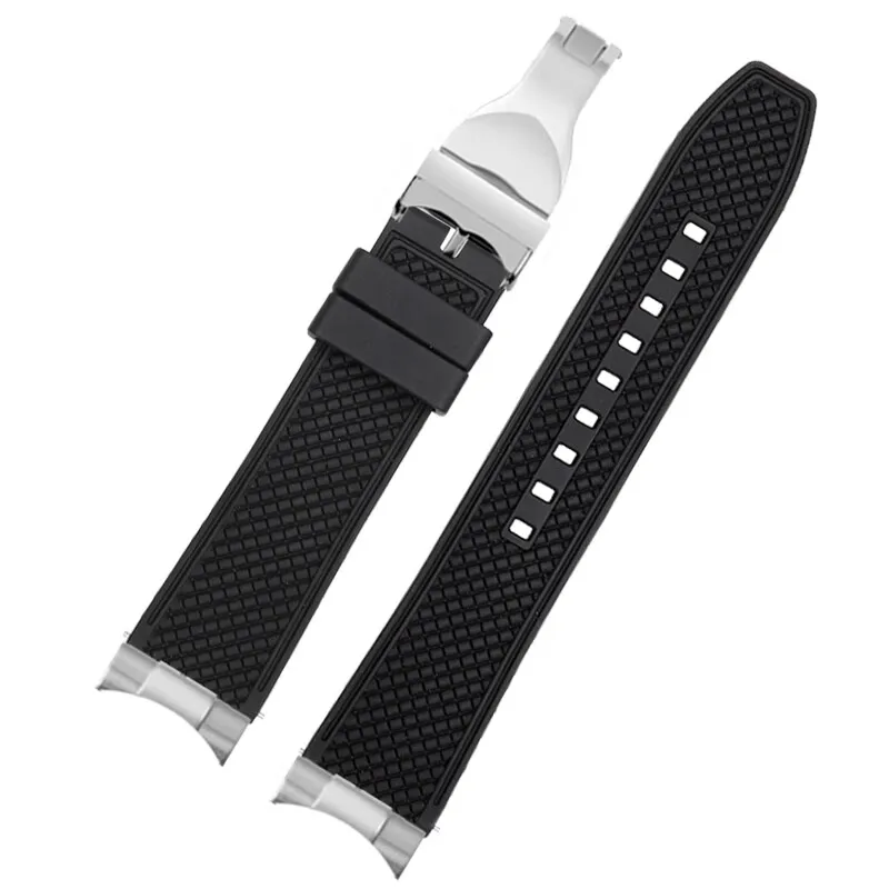 For Tudor Biwan series M79030N M79030b watch 39mm dial modification metal adapter fluororubber watchband curved interface 20mm