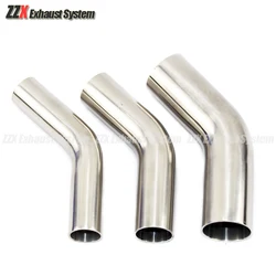 Automobile motorcycle exhaust pipe fittings sus304 stainless steel a integrated welding pipe bending 45 degrees 19mm-76mm