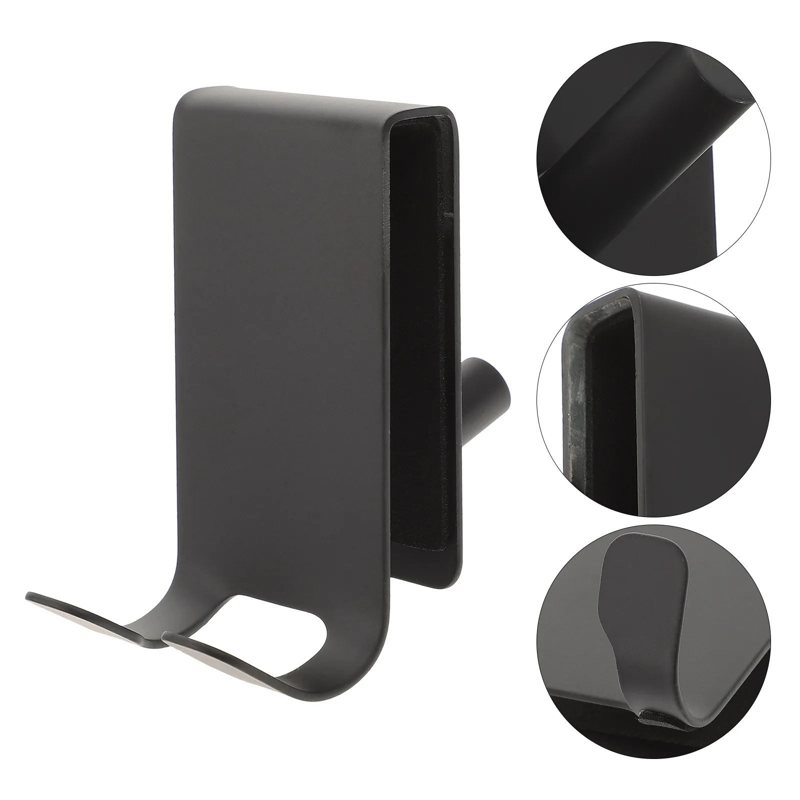 

Shower Door Hook Stainless Steel No Adhesive Frameless Glass Rustproof Bathroom Towel Holder Curved Edge Hanging Hook Sponge Pad