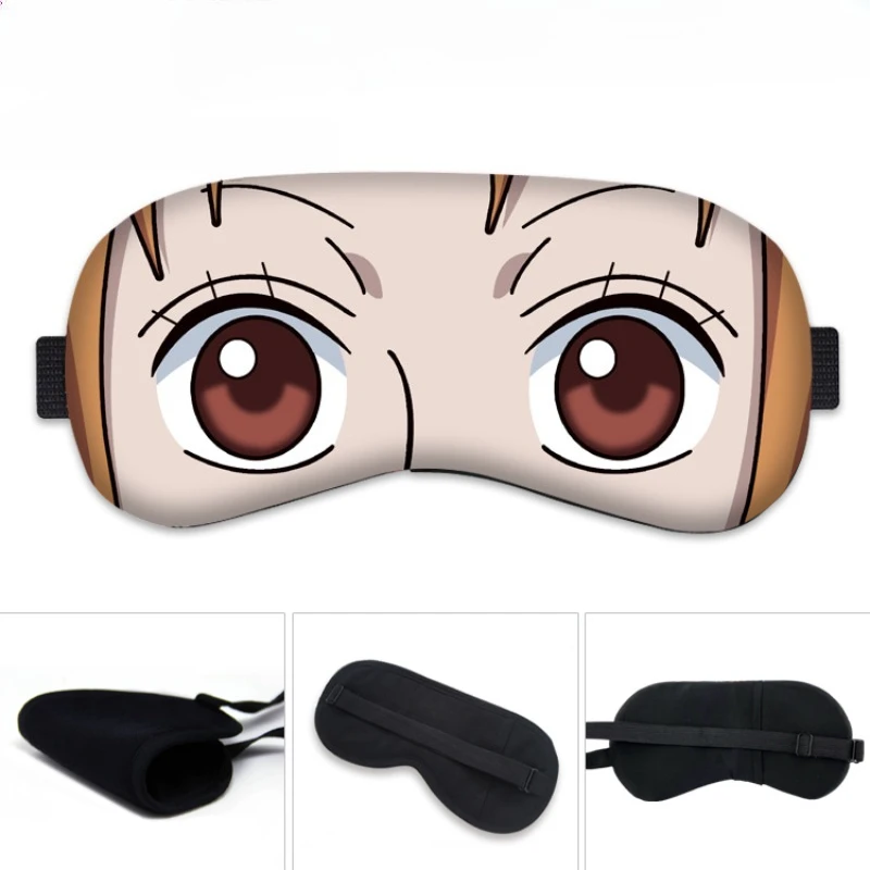 Japanischer Anime One Piece Monkey D. Ruffy Zoro Chopper Hübsche und süße Augenmaske Kleines Geschenk