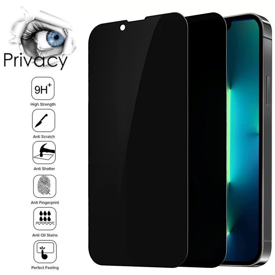 

10 шт. противошпионская Защита экрана для iPhone 13 12 11 15 14 Pro Max Mini полное покрытие закаленное стекло iphone XS Max XR 7 8 Plus пленка
