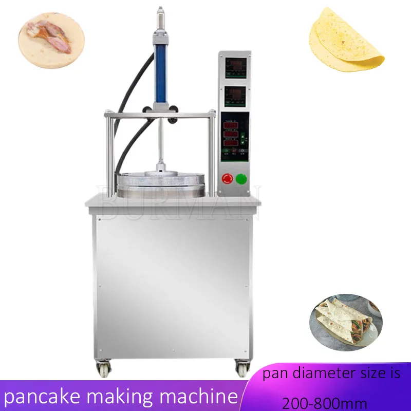 

Automatic Tortilla Pressing Pita Bread Making Corn Tortilla Maker Machine Thin Pancake Sheet Making Machine