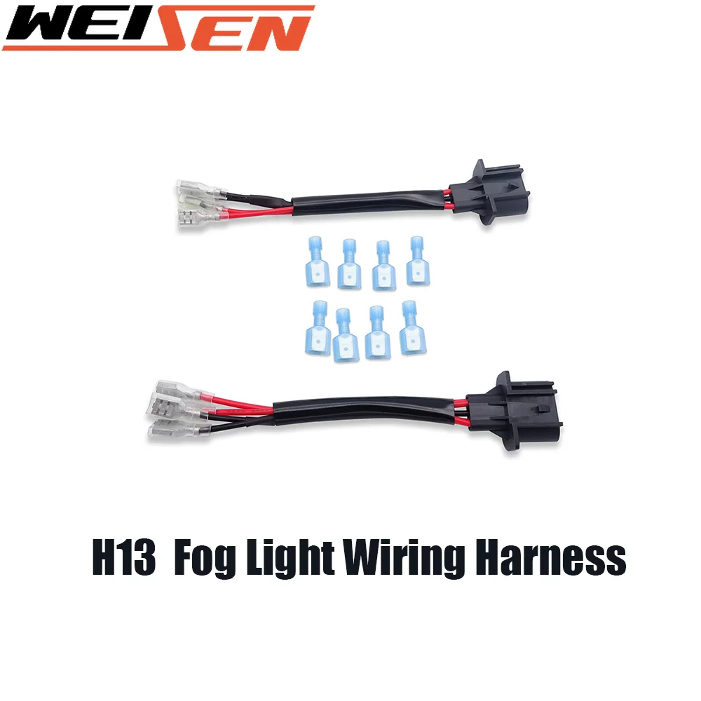 

Universal 18 Guages Fog Light Wiring Harness Male Plug For UTV ATV Car Trucks Fog/Headlight Light UTV Wiring Accesories