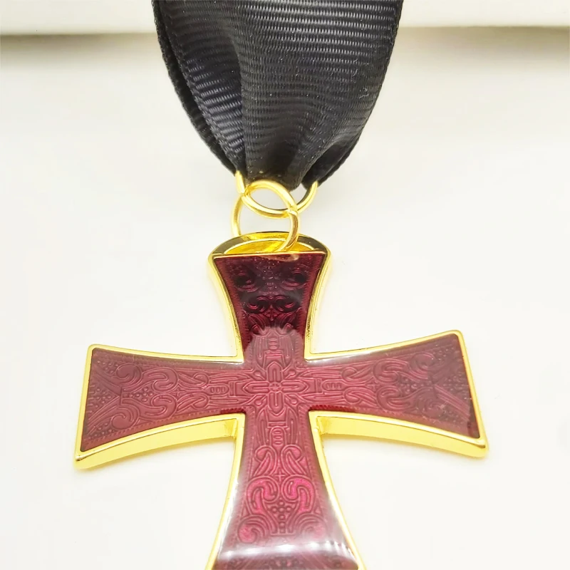 Templar şövalye kırmızı çapraz takı madalyası 1870 demir çapraz EK2 prusya askeri meditasyon masonik şövalye kırmızı çapraz takı rozeti