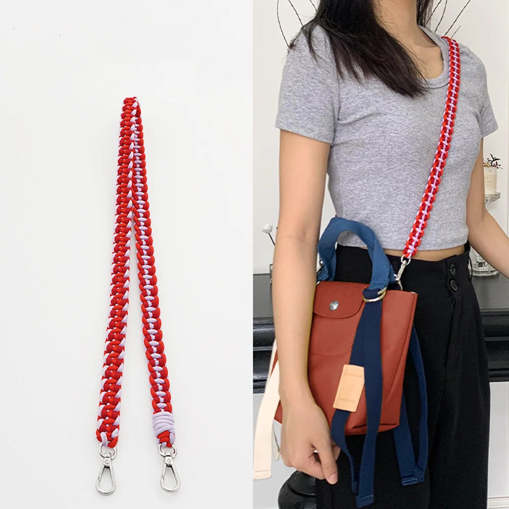 

Renovation Of handmade Woven Rope Strap Accessories Crossbody Rope Colored Shoulder Straps Everyday Versatile