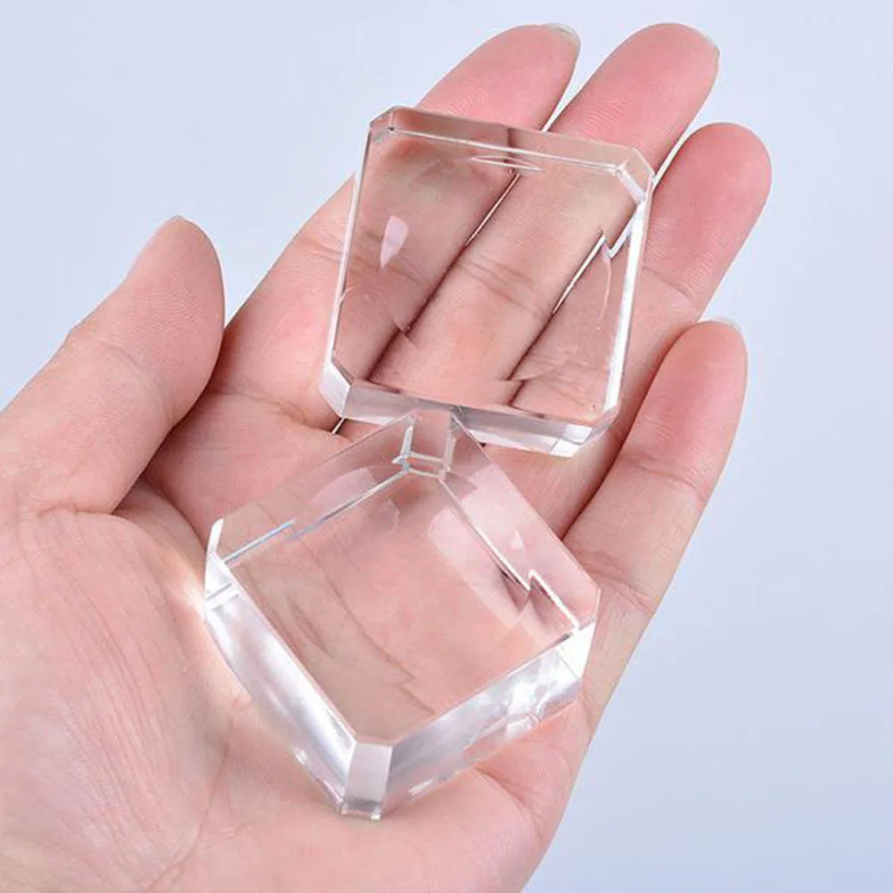 

Square Stand Holder 2.5X2.5X1.5Cm For Glass Acrylic Sculpture Display Home Room Decor Gift Stand Base