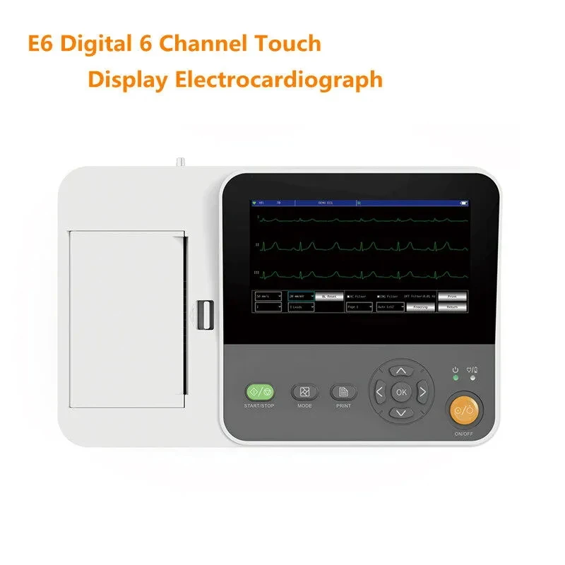 Gentle Animal Monitoring Device Contec E6 12 Lead Digital Electrocardiograph Portable Layout with Affordable Cost
