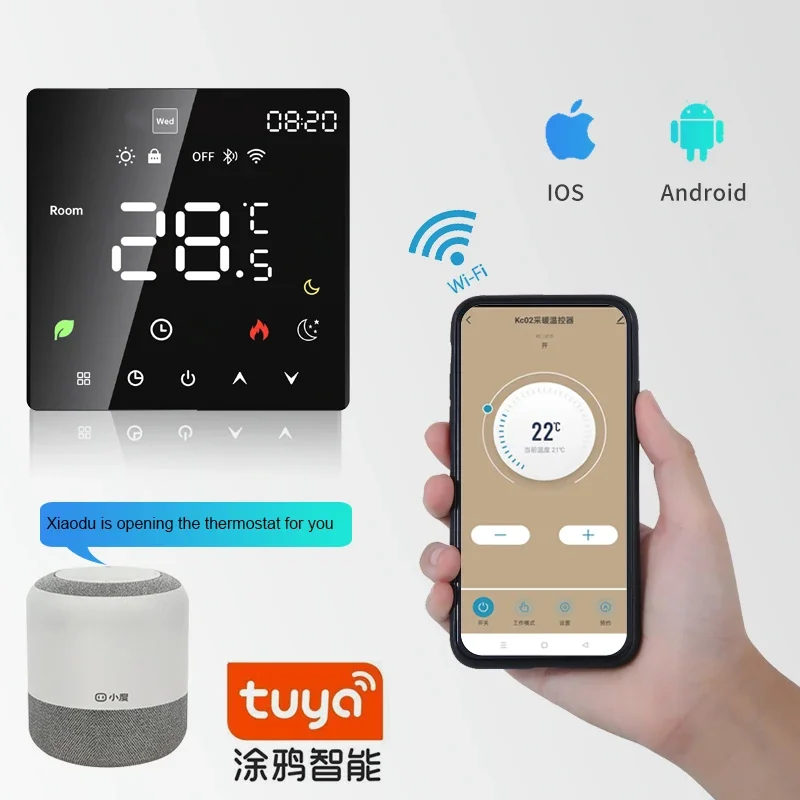 Tuya WiFi Smart Thermostat Temperature Controller Water Electric Floor Heating Gas Boiler App Voice Control by Alexa Google Home