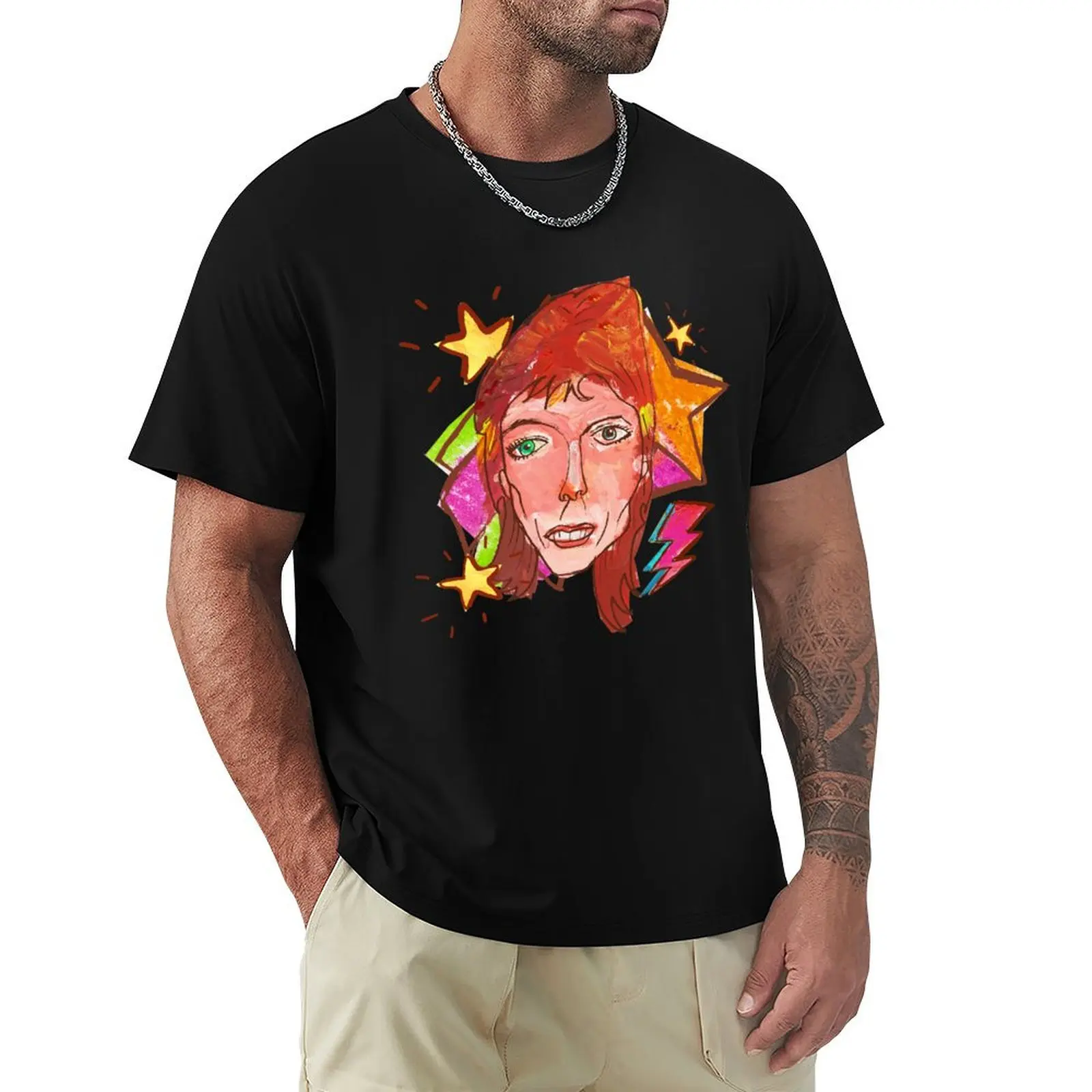 

Neon Retro Glam 70s Pattern T-Shirt shirts graphic tees customs shirts for men graphic tees