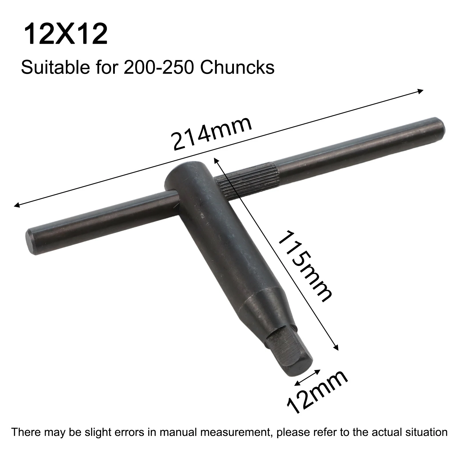 1pc 8-17mm Milling Lathe Chuck Square Key Wrench Spanner Tool T-Handle Grip For CNC Router Engraving Milling Machines