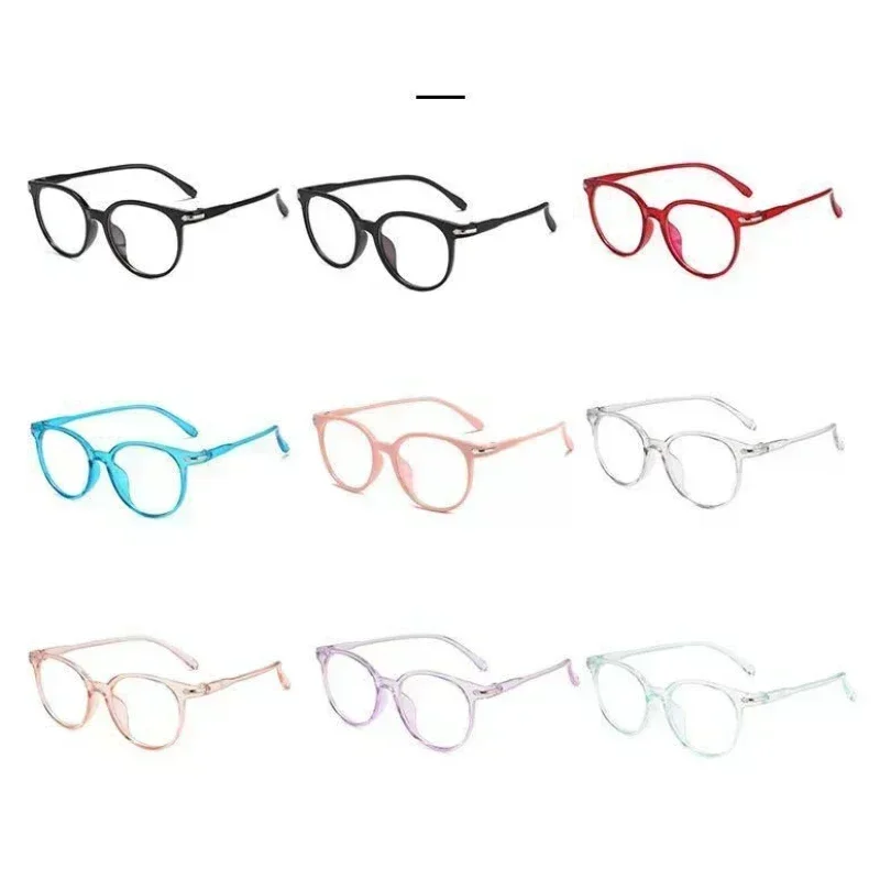 Anti Blue Light Glasses Round Frame Computer Games Glasses New Men Women Portable High Definition Eyeglasses Outdoor Tools