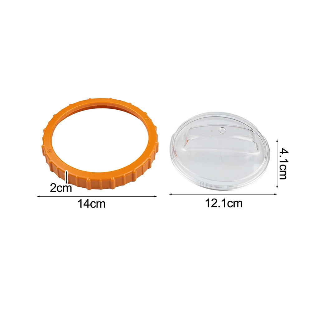 Filter Pump Spare Pool Filter Lid Outdoor Use Rated Three-piece Set Quick Setup Robust Construction Easy Installation