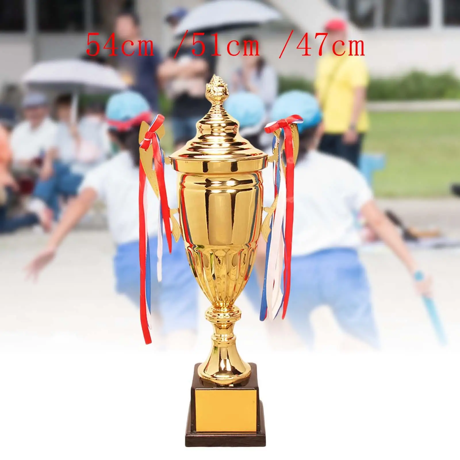 

47cm/51cm/54cm Award Trophy Cup Metal with Base Gold Trophy Sports Competition Trophy for Championships Tournaments