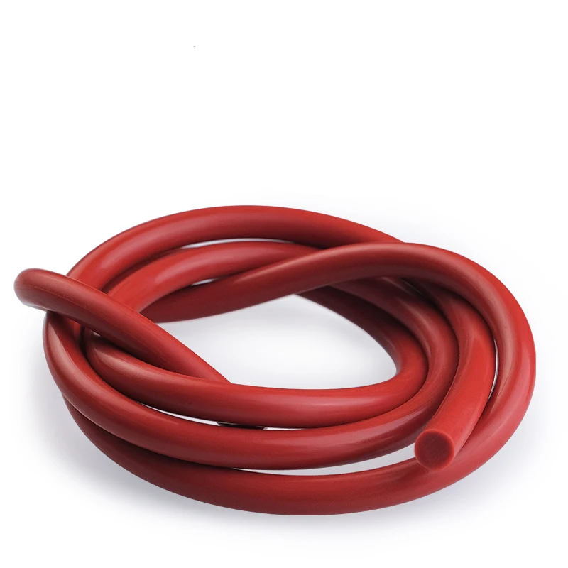 Red Solid Silicone Cord Dia 1mm~20mm White Rubber Gasket Trim Seal Strips O Ring High Temperature Waterproof