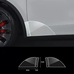 For Tesla Model 3 Model Y Rear Door Triangle Protective Film Car TPU Transparent Trim Stickers Decoration Refit Car Sticker