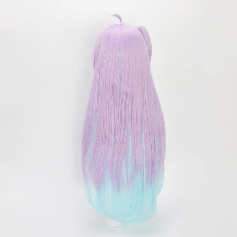 Deusa da Vitória: Nikke Ray Rei Peruca Cosplay 85cm Azul a Violeta Cabelo Gradiente