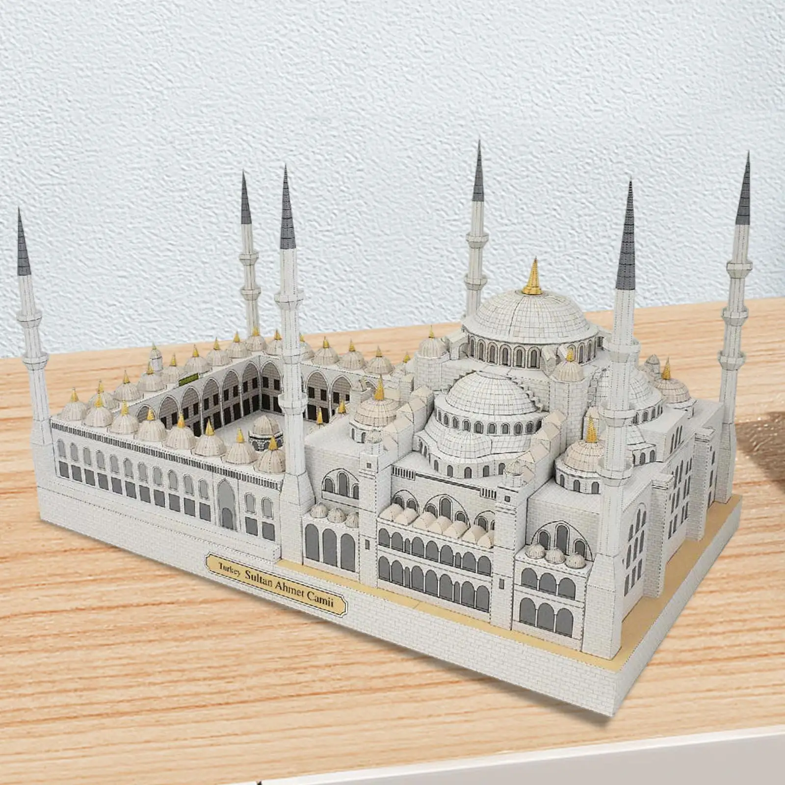 

Turkey Mosque Architecture Model Kits DIY Building Model for Desktop Home