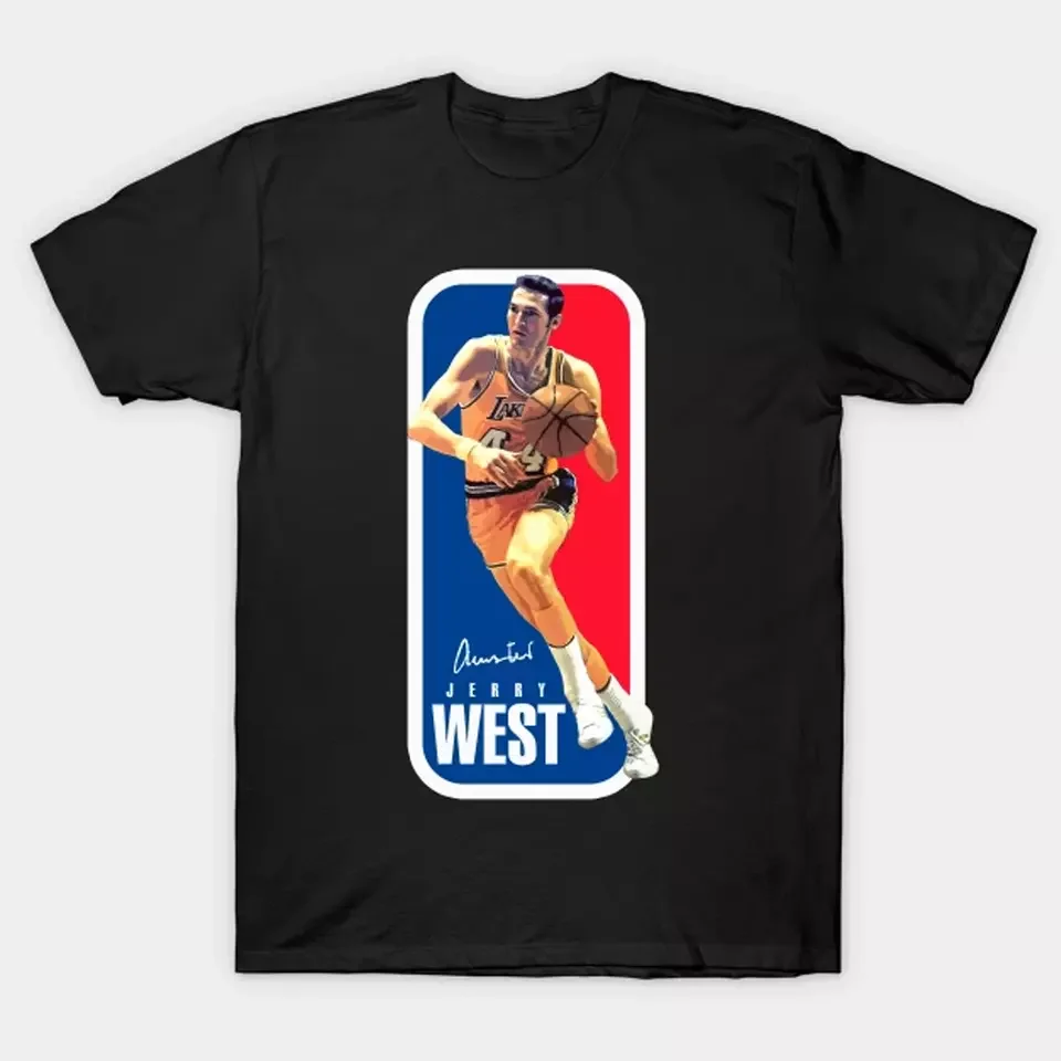 Jerry West MEMORY T-shirt black short sleeve All sizes Tees Funny Hot Sale