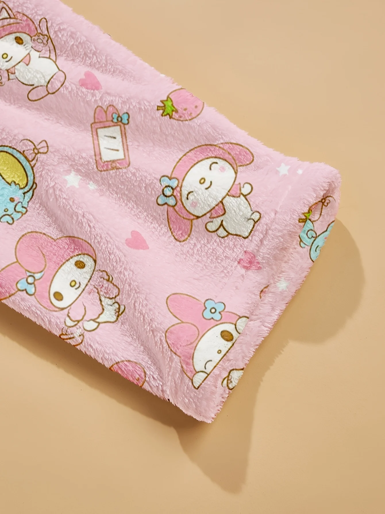 Women's plus-size pajama pants with cute cartoon patterns, comfortable and perfect for wearing out - view 4