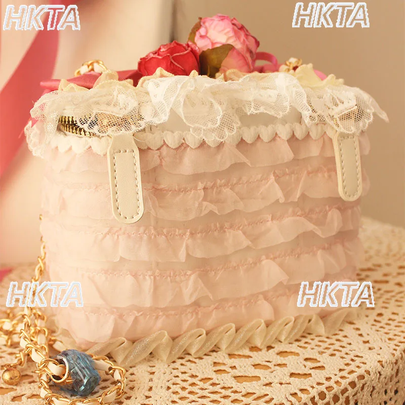 اليابانية الحلو الكلاسيكية اليدوية لوليتا مشبك شعر جديد أغطية الرأس بونيه KC أفضل قبعة فتاة مقوس دانتيل كعكة دبوس الشعر الملابس والاكسسوارات