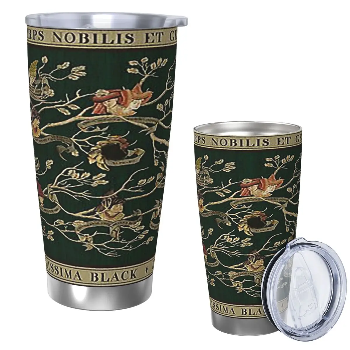 

Благородный дом черной семьи, стакан из нержавеющей стали, кружки с вакуумной изоляцией, термохолодная чашка, соломинки с крышкой, 20 унций