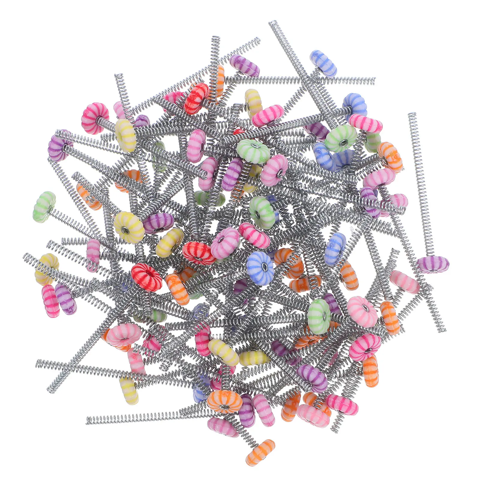 100 stuks Clip Spring Base Flexibele Diy Crafting Tools voor haarspeldmontage Schudmechanisme Swing Dashboard Supplies Barrette