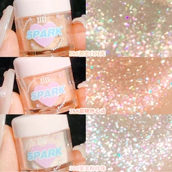 Fairy Highlight Powder Body Face Glitter Highlighter Brightening 3 Color Sparkling Diamond Shimmer Eye Shadow Pearlescent Makeup