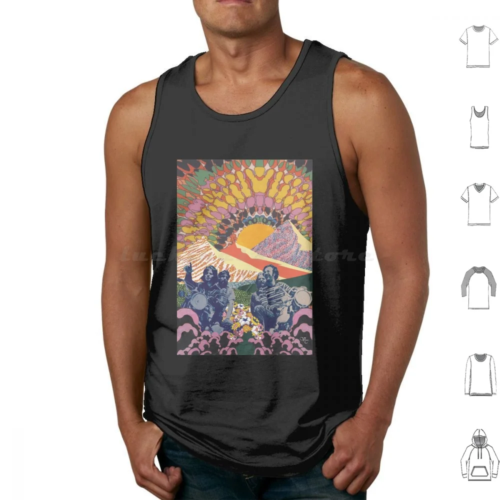 Creedence Colorful Tank Tops Print Cotton Creedence Clearwater Revival Creedence Ccr Music Revival Classic Clearwater Band