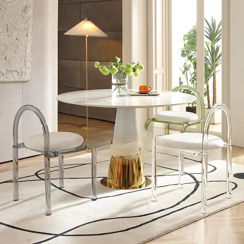 Makeup chair Transparent acrylic chair Light luxury dining chair