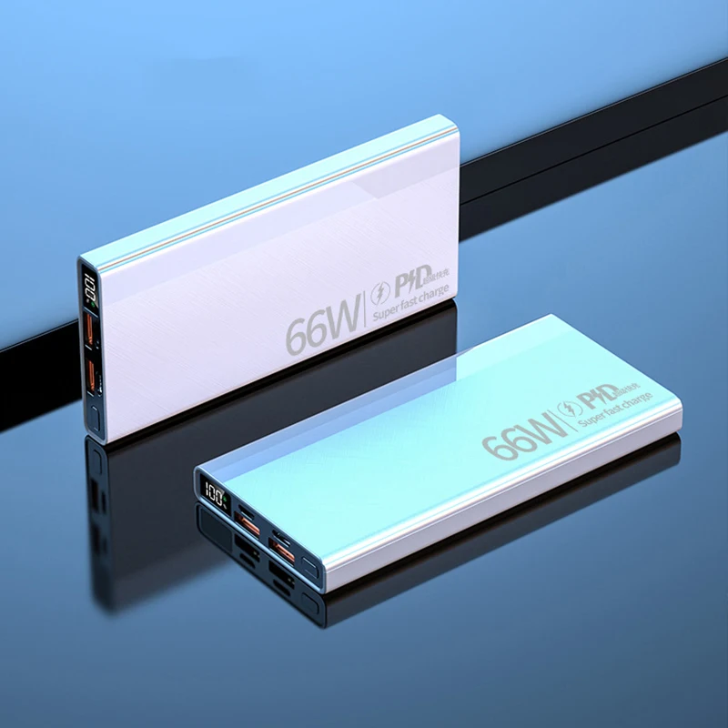Power Bank 30000mAh with USB Type C 66W Fast Charging Powerbank External Battery Pack for iPhone Huawei Xiaomi Samsung Poverbank