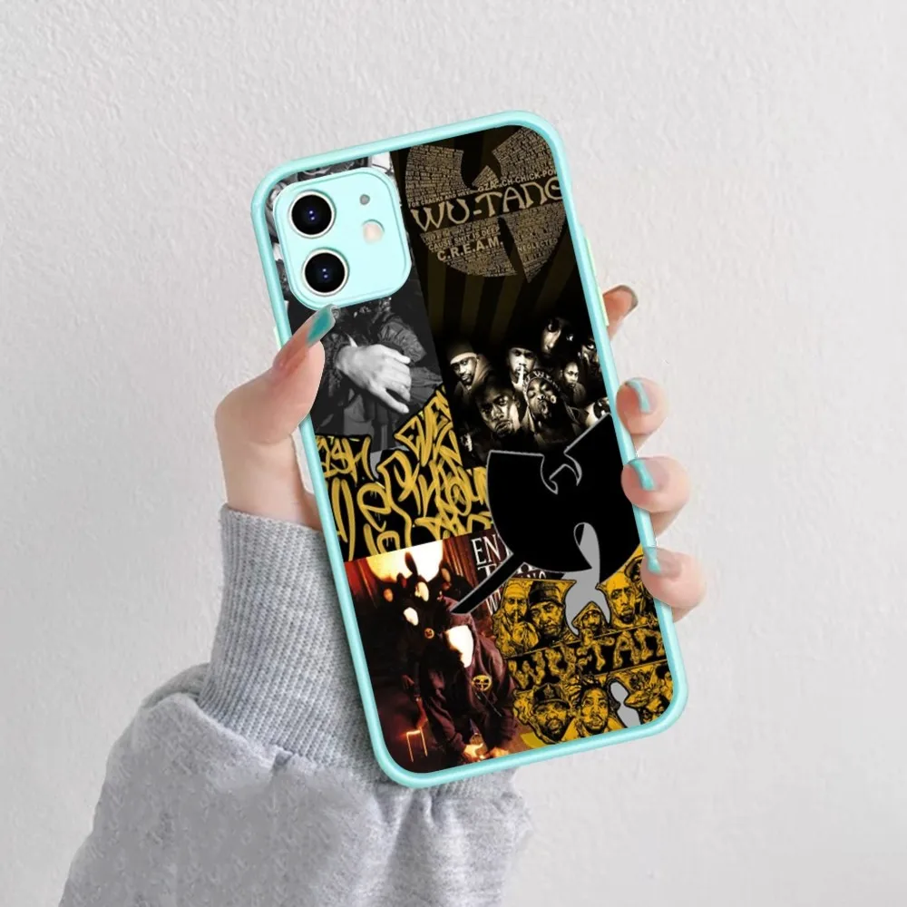 Hip-Hop Band W-Wu-Tang Phone Case For IPhone 14 11 12 13 Mini Pro Max 8 7 Plus X XR XS MAX Translucent Matte Cover