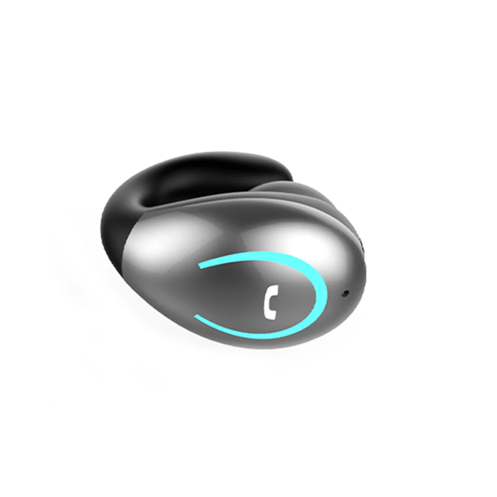 

Wireless Earbuds Single Ear Noise Cancelling Headset Clip-On Earphones Super Mini Lightweight Portable Invisible Stereo