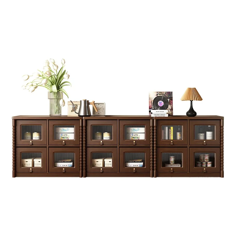 

Premium French solid wood combination TV high cabinet display cabinet living room furniture floor cabinet