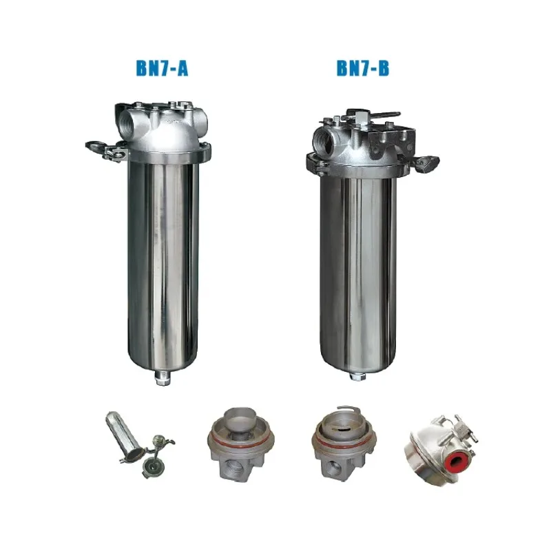 40 Inch Single Core 304 Stainless Steel Precision Security Filter Housing Industrial Water Treatment Machinery
