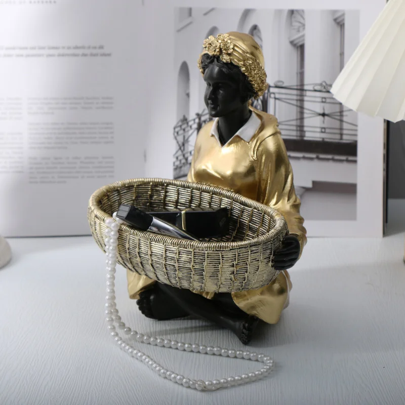 

Middle Eastern figurines, resin figurines, home decoration items, African living room, retro, black people-themed items